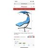 Image 1 : Hanging Stand Chaise Lounger Swing Chair with Pillow