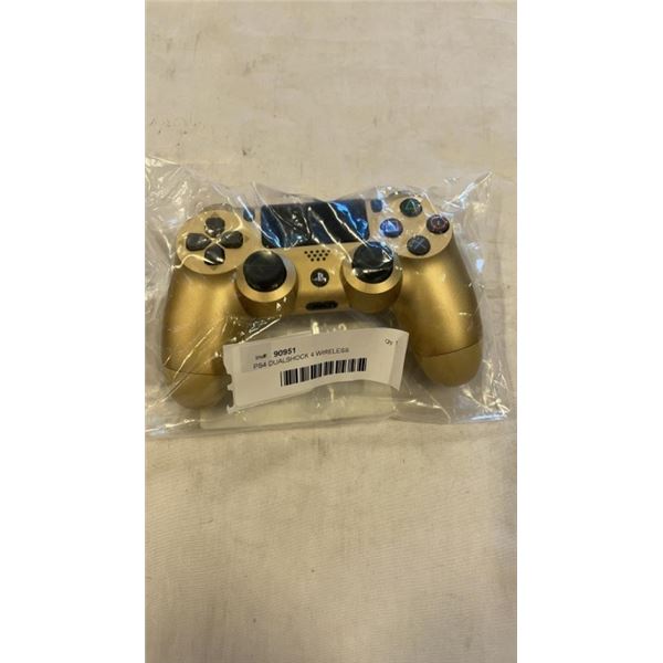 PS4 DUALSHOCK 4 WIRELESS CONTROLLER, GOLD - TESTED WORKING, RETAIL $74