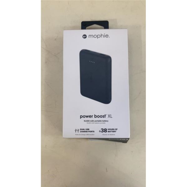 MOPHIE UNIVERSAL BATTERY POWER BOOST 10.4 - TESTED WORKING, RETAIL $69