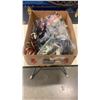 Image 1 : TRAY OF RECORD AND STEREO PARTS, 2 RECORD NEEDLES