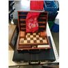 Image 3 : PLAYING CARDS, ROCK SUBWOOFER, BACKGAMMON AND CHESS SET AND COMBINATION LOCK SUITCASE