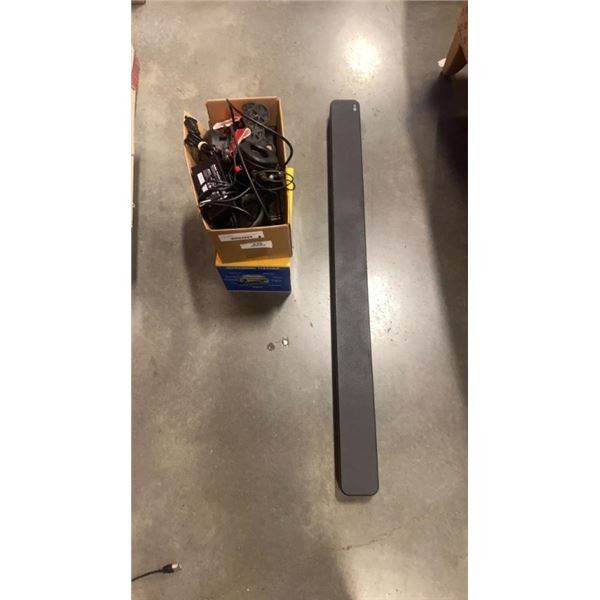 LOT OF ELECTRONICS, SOUNDBAR, SONIC WAVE ULTRASONIC CLEANER