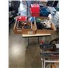 Image 1 : 2 TRAYS OF ACTION FIGURES, SPIDERMAN, BATMAN, SIZE 6.5 TO 8 1/2 LADIES SHOES, TOY STORY CUPS AND PLA