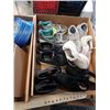 Image 2 : 2 TRAYS OF ACTION FIGURES, SPIDERMAN, BATMAN, SIZE 6.5 TO 8 1/2 LADIES SHOES, TOY STORY CUPS AND PLA