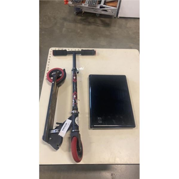 HP LAPTOP AND WRLD SCOOTER AS FOUND