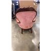 Image 3 : VINTAGE QUEEN ANNE ARM CHAIR ORIGINAL FABRIC