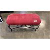Image 1 : IRON AND FABRIC BENCH