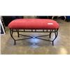 Image 2 : IRON AND FABRIC BENCH