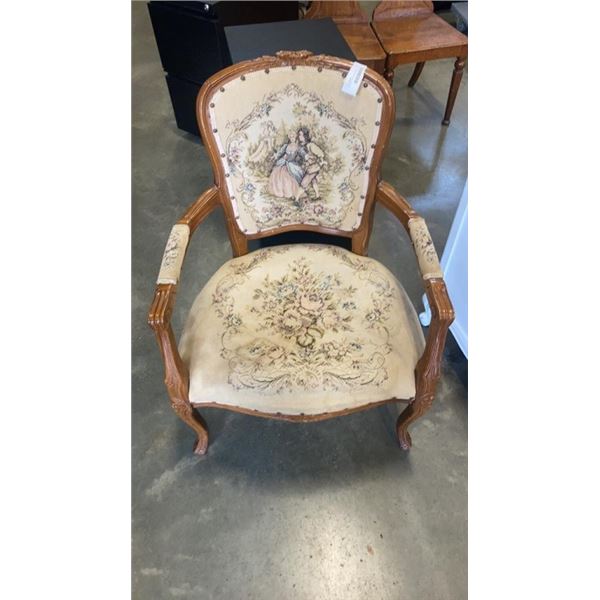 VINTAGE CROSS STICH CHAIR