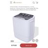 Image 1 : COSTWAY 8LB COMPACT MINI TWIN TUB WASHING MACHINE - RETAIL $179.95