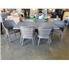 Image 1 : HAMPTON BAY 7 PIECE OUTDOOR DINING SET