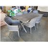 Image 2 : HAMPTON BAY 7 PIECE OUTDOOR DINING SET