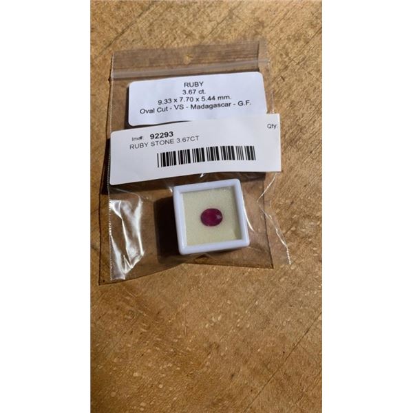 RUBY STONE 3.67CT