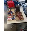 Image 1 : LOT OF 3 PIECE GRINDERS, ROLLING PAPERS, POTTERY MASK, BELL AND HOWELL PROJECTOR