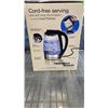 Image 3 : HAMILTON BEACH 1.7 L GLASS KETTLE TESTED AND WORKING, RETAIL $44