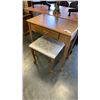 Image 1 : 1 DRAWER OAK STAND