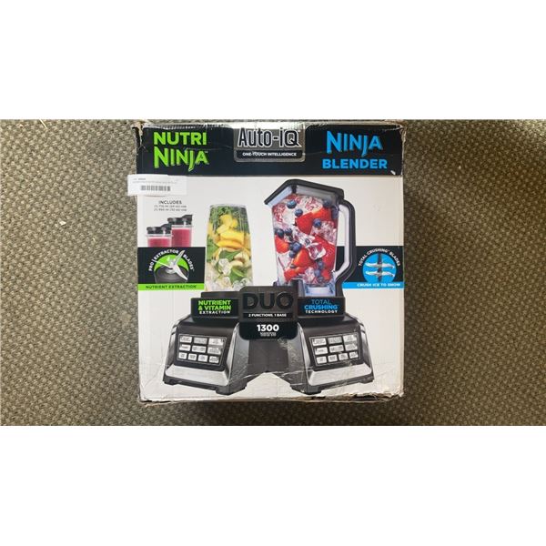 AS NEW NINJA NUTRI NINJA DUO AUTO IQ BLENDER 1300W - RETAIL $299