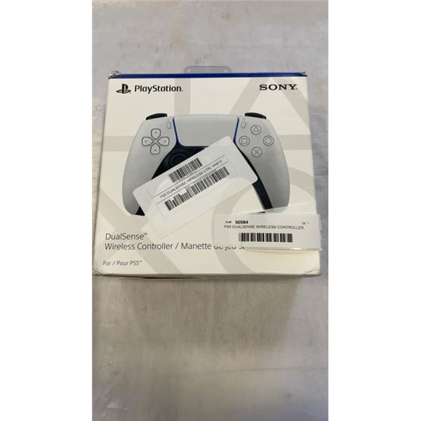 PS5 DUALSENSE WIRELESS CONTROLLER, WHITE - TESTED WORKING, RETAIL $89