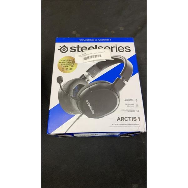 STEEL SERIES ARCTIS 1 ALL PLATFORM WIRED GAMING HEADSET - TESTED WORKING, RETAIL $64