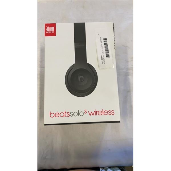 BEATS SOLO 3 BLUETOOTH OVER EAR HEADPHONES, BLACK - TESTED WORKING, RETAIL $199