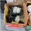 Image 2 : 3 TRAYS OF DISHES, APPLIENCES, SPICE RACK AND SERVING DISHES