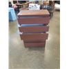 Image 1 : BROWN 5 DRAWER DRESSER