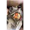 Image 2 : 2 BOXES OF CRYSTAL, CANNISTERS, ESTATE GOODS, VINTAGE ITEMS