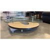 Image 2 : MODERN 3 TIER GLASSTOP COFFEE TABLE