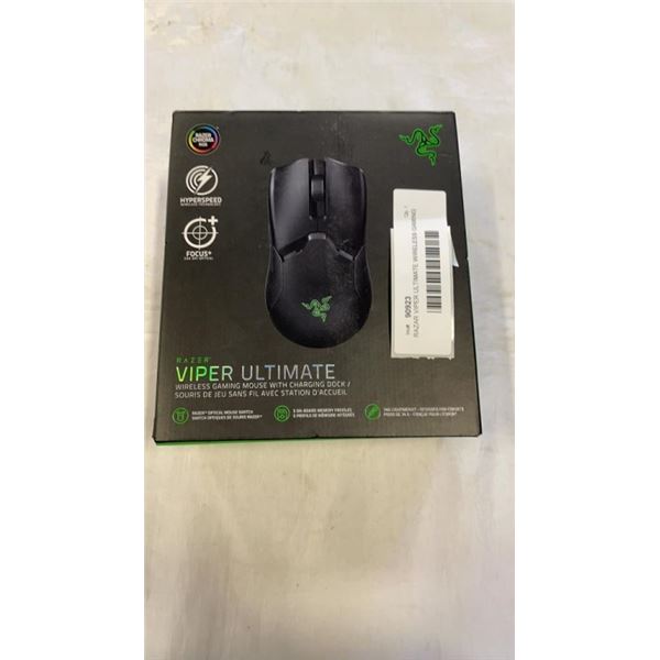 RAZAR VIPER ULTIMATE WIRELESS GAMING MOUSE WITH CHARGING DOCK - TESTED WORKING, RETAIL $124