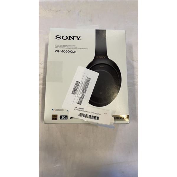 SONY WIRELESS NOISE CANCELLING STEREO HEADSET WH-1000XM3 - TESTED WORKING, RETAIL $389