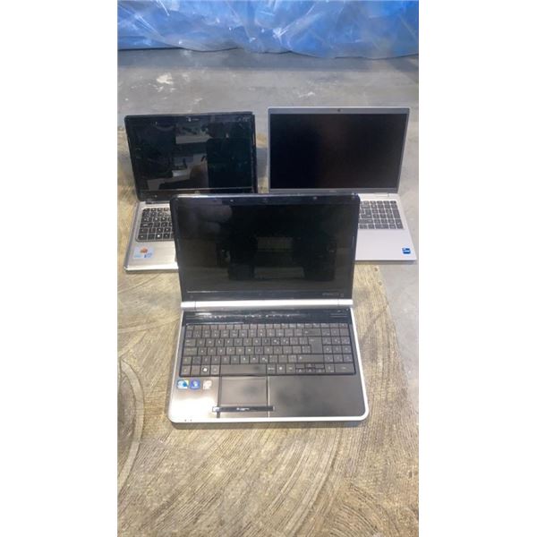 3 LOST PROPERTY LAPTOPS - DELL LATTITUDE 5520, HP AND GATEWAY, AS FOUND