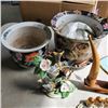 Image 3 : HANDCRAFTED PLANTERS WITH VANITY MIRROR, ORIOLE STATUE AND OTHER COLLECTIBLES