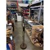 Image 1 : FLOOR LAMP WITH GLASS SHADE AND ADJUSTABLE READING LAMP