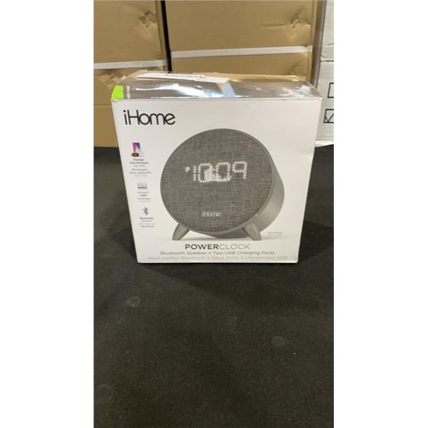 IHOME POWER CLOCK - TESTED WORKING, RETAIL $69.99