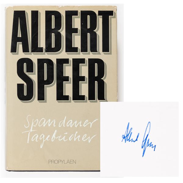 ALBERT SPEER SIGNED BOOK