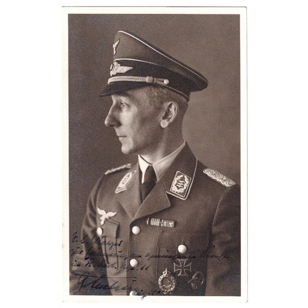 GENERALMAJOR NIKOLAUS GRAF VON LUCKNER AUTOGRAPH