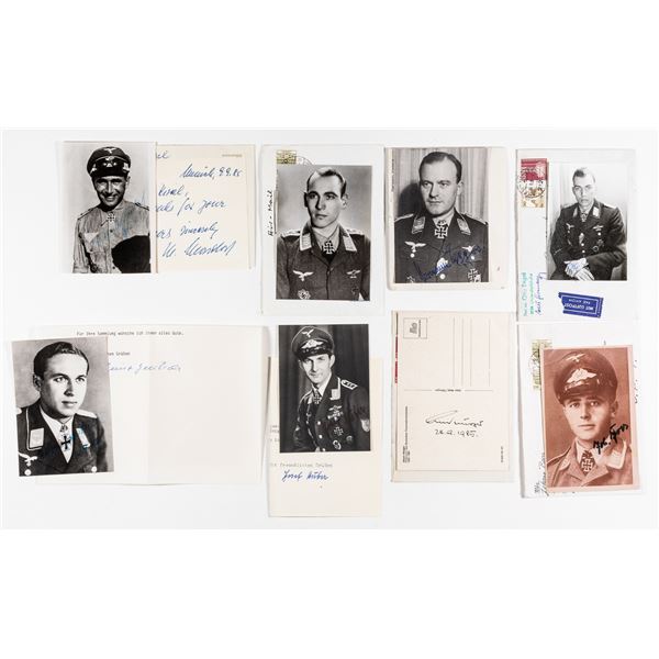 LUFTWAFFE KNIGHTS CROSS RECIPIENTS (8)