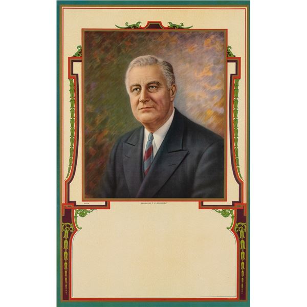 ROOSEVELT CALENDAR TOP AND NEWSPAPERS (4)