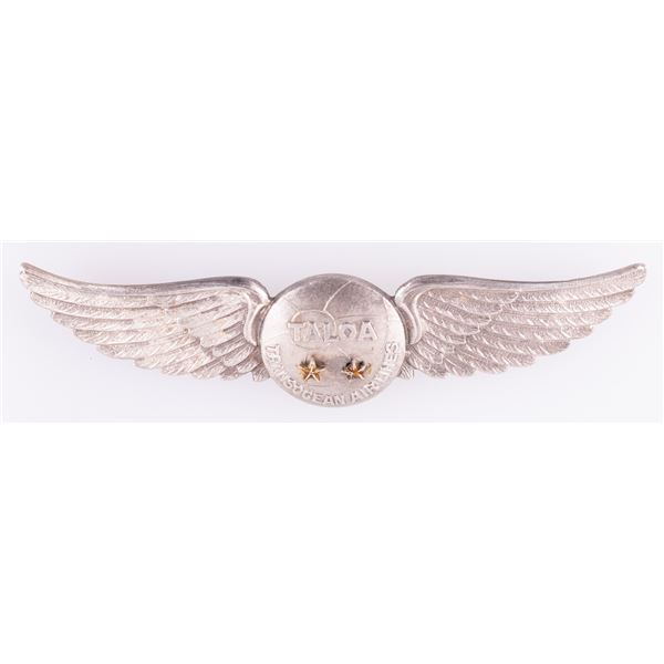 TALOA TRANSOCEAN AIRLINES WINGS 2 STARS