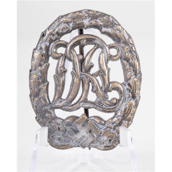 WWII GERMAN DRL SPORTS BADGE IN BRONZE