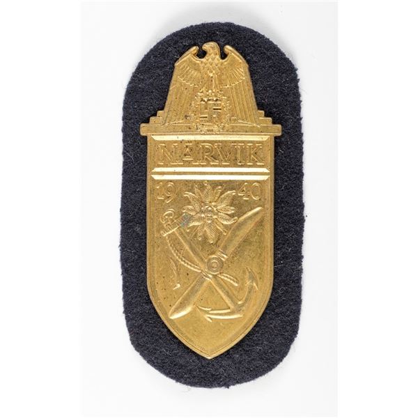 NARVIK SHIELD 1940 GOLD