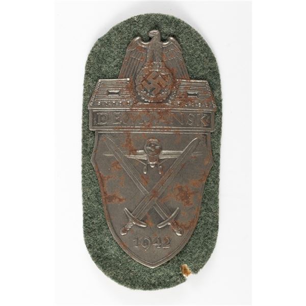 1942 GERMAN DEMJANSK SLEEVE SHIELD 1942