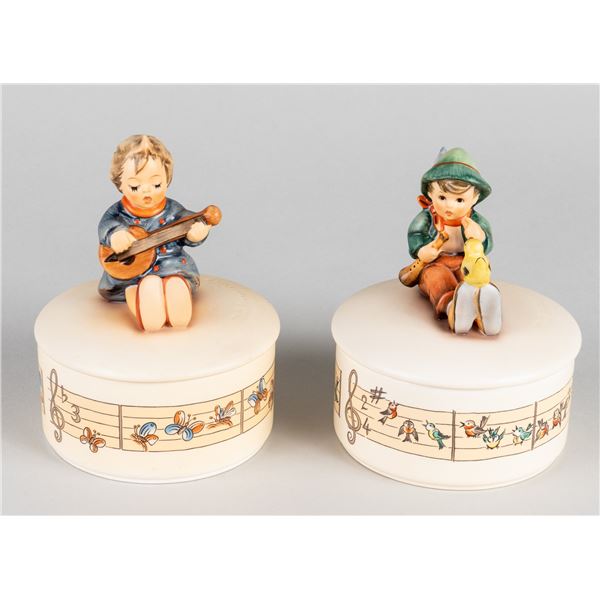 2 HUMMEL LIMITED EDITION MUSIC BOXES