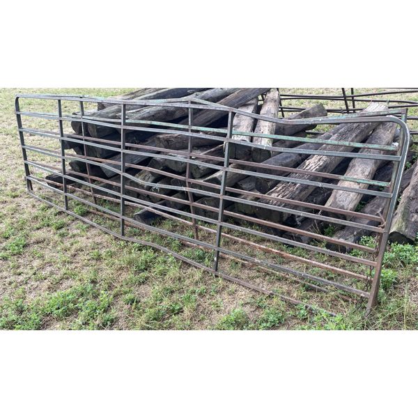 LOT OF 2 - 16 FOOT SQUARE TUBE FARM GATES