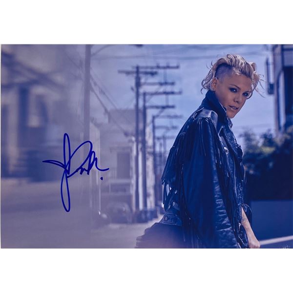 Autograph Signed Pink Photo