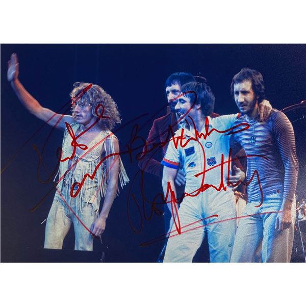 Autograph Signed The Who Photo