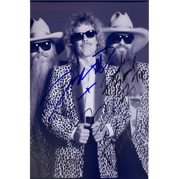 Autograph Signed ZZ Top Photo