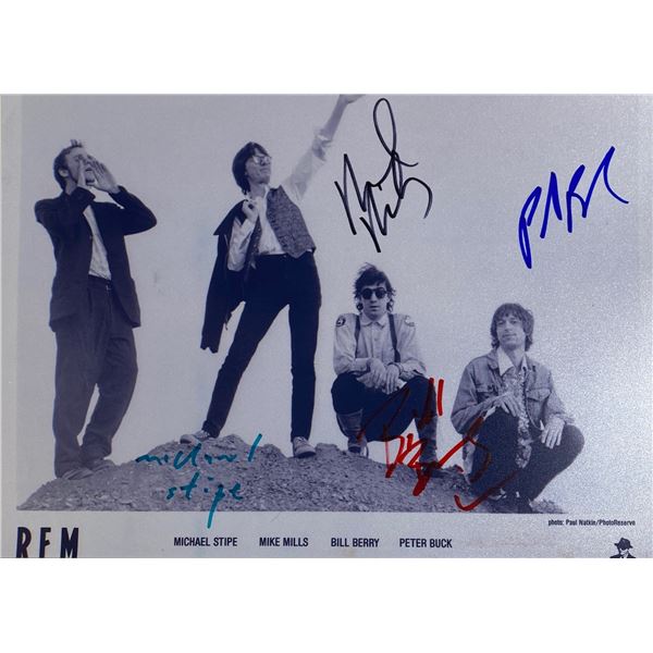 Autograph Signed REM Photo