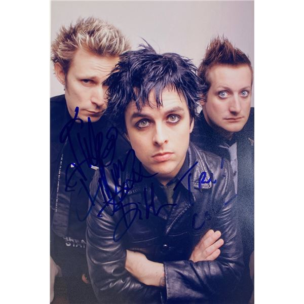 Autograph Signed Green Day Photo