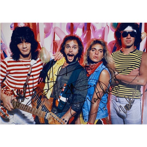 Autograph Signed Van Halen Photo